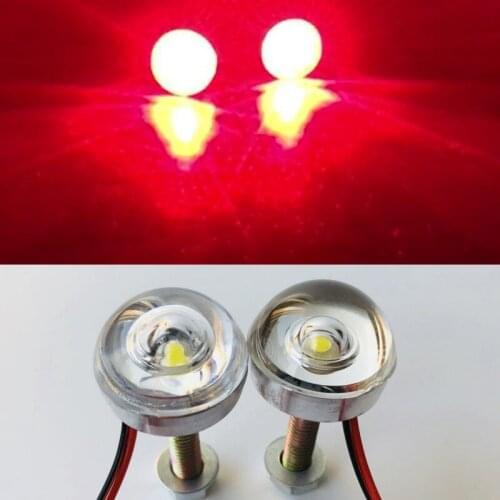 12v Motorcycle led brake light License lamp Car Motorbike bicycle plate additional third 3rd brake strobe flash running lights