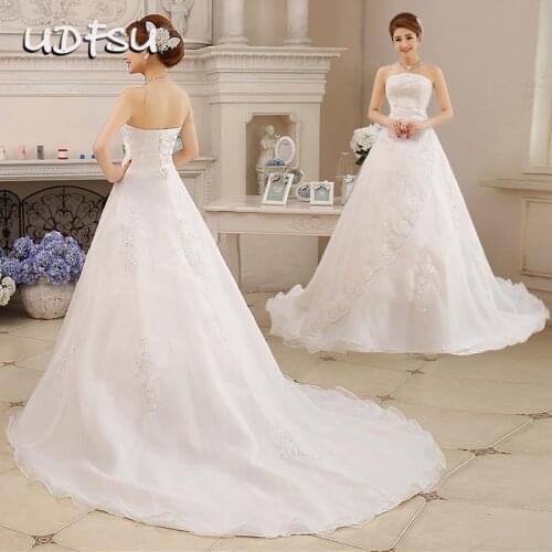 UDFSU Satin Wedding Dresses