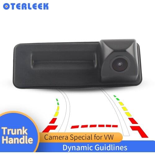 Waterproof Dynamic trajectory trunk handle camera for Skoda Roomster Fabia Octavia Yeti Superb