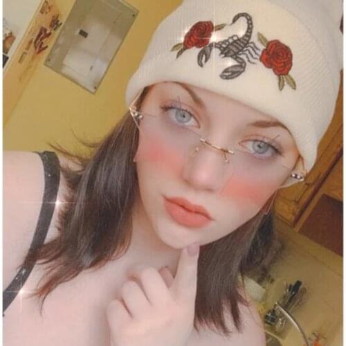 Personalized Star Shades Sunglasses For Women Fashion Rimless Ocean Lens Sun Glasses Discoloration Eyewear Vintage Gafas