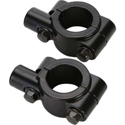 10mm 7/8" Motorcycle Rearview Handlebar Mirror Mount Holder Adapter Clamp