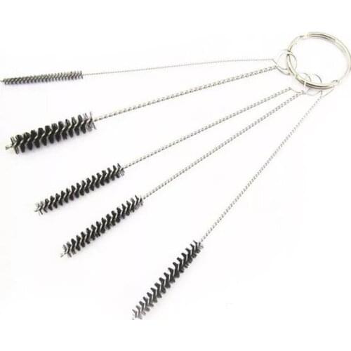 5/7/15 Pcs/set Bottle Drink Water Cup Straw Washing Brush Glass Tube Cleaner Cleaning Tool ( 304 Stainless Steel + Nylon Wool )