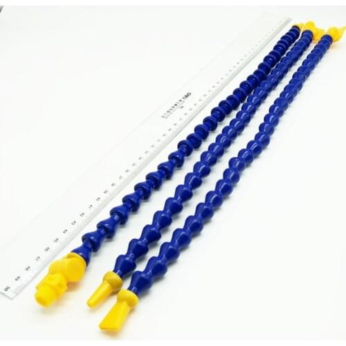 5pcs/lot 1/4''-500mm Flexible Cooling Tube Plastic Flexible Water Oil Coolant Pipes Hoses with Switch