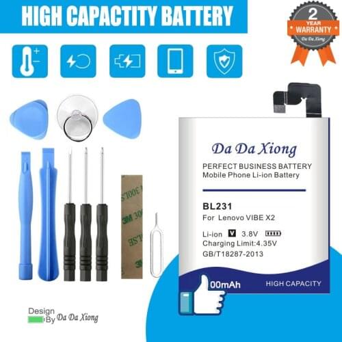 3100mAh BL231 Battery for Lenovo VIBE X2 X2-TO X2-CU S90T S90U Mobile phone replacement battery