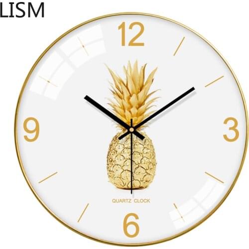 Nordic Large Wall Clock Modern Design Living Room Metal Wall Watches Home Decor Bedroom Silent Clocks Reloj with Glass Cover