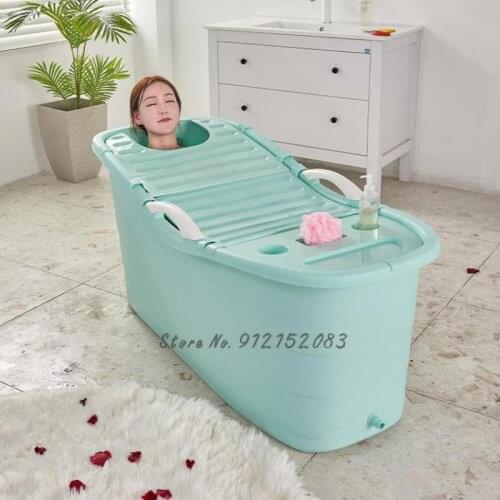 Household Adult Bath Tub Large Bath Tub Thickened Bath Tub Full Body Bath Tub Can Take A Bath Artifact