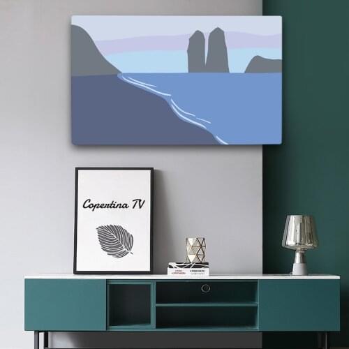 Tv Cover 32'' To 70''inch Wall Hanging Desktop Curved Type Screen Dust Cover Protect Tv Nordic Style Cute Print Home Decoration