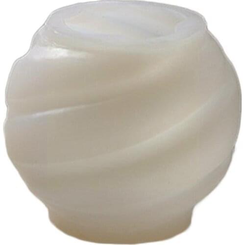 Creative Candle Silicone Mold DIY Homemade Spherical Supplies Simple Mold Resin Aroma Making Candle I7D8