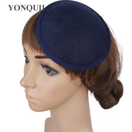 Imitation Sinamay 13 CM Fascinator Base Round Wedding Hat Fascinator Women Bridal DIY Hair Accessories Handmade Base Hat Chapeau