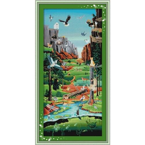 The Promised Land cross stitch kit aida 14ct 11ct count print canvas cross stitching kits needlework embroidery DIY handmade