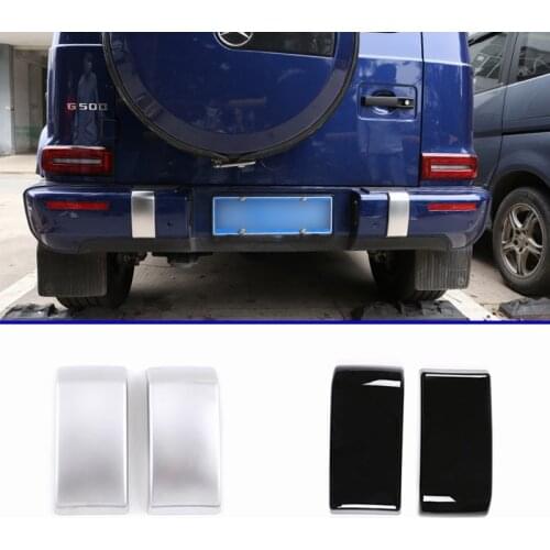 Rear Bumper Decoration Trim For Mercedes Benz G wagon G class W463 G350 G400 G500 2019-2020 Car Exterior Accessories