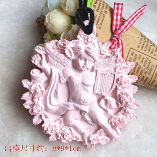P683 angel wings Korean solid perfumed gypsum wax paraffin wax sheet capsizing silicone molds