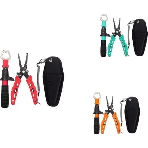 HOT Fishing Pliers,Fish Lip Gripper,Fishing Pliers Hook Remover For Saltwater&Freshwater,Fishing Tool Set