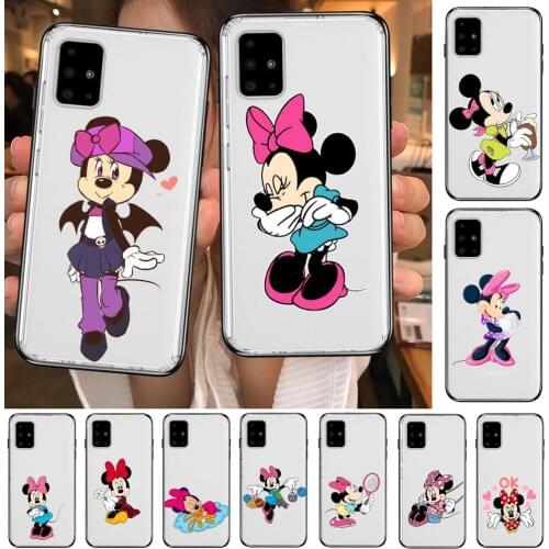 Minnie Mouse OK Anime Style Transparent Phone Case Hull For Samsung Galaxy A50 A51 A20 A71 A70 A40 A30 A31 80 E 5G S Shell Art C