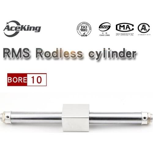 RMS Yadeke RMS10-100/200/300/400/500/600/700/800/900/1000/1500/2000-S magnetic coupling rod less cylinder RMS10-100 RMS10-500