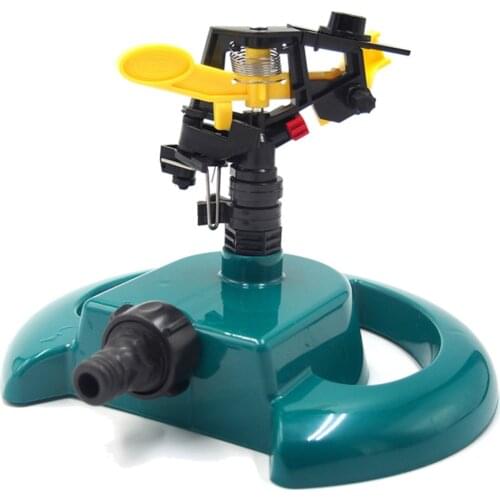 Garden Automatic Watering Nozzle Three Arms 360 Degree Rotatable Long Shot Spray Lawn Irrigation System Gardening Tools