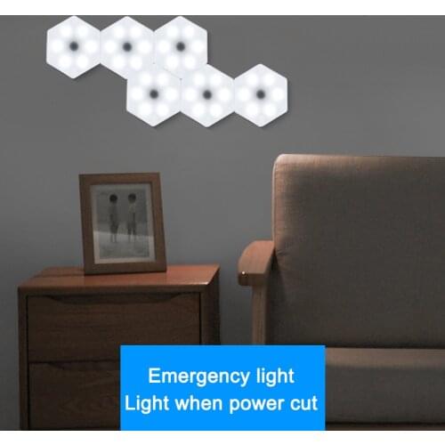 EU US Touch Wall Lamp Creative Honeycomb Modular Assembly Helios Quantum lamp LED Magnetic decoration Wall Light Bedroom Lamp