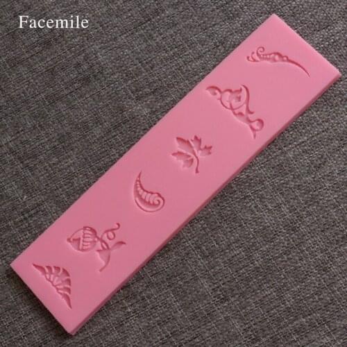 Gift Facemile creative maple leaf silicone mold DIY cake accessories lace mold leaves 04111
