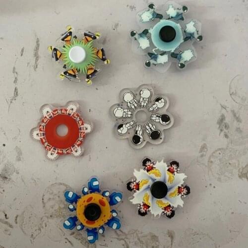 Anime Running Hand Spinner 2021 New Fidget Spinner Kids Toy Anxiety Relief Stress Focus Relaxing Toys Animation Gyro