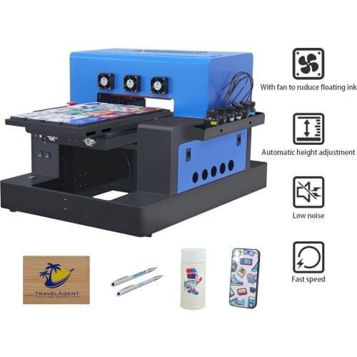 New Arrival A3 UV Printer Automatic UV Flatbed And Cylinder Printer Phone Case Printing Machine For Bottle Acrylic Wood Glasses