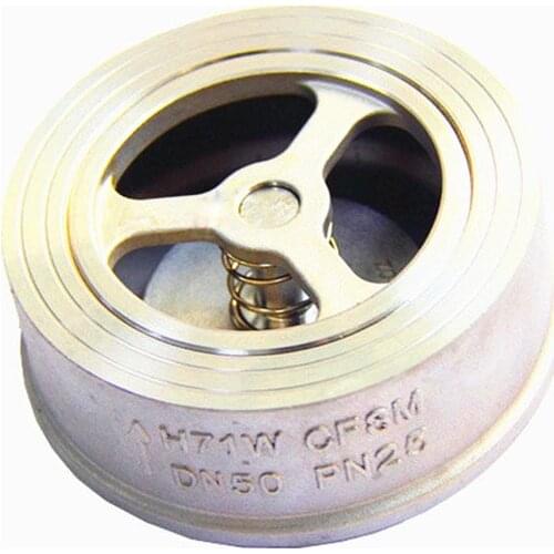 Clip Type Check Valve DN25/DN32/DN40/DN50 H71W Stainless steel 304 one-way Spring ultra-thin Back pressure valve