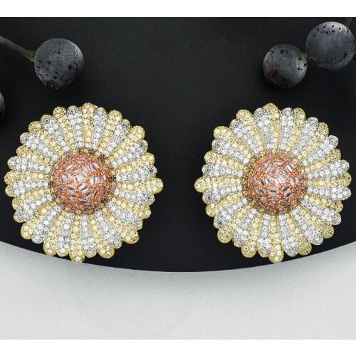 ModemAngel Delicate Mum High Quality Super AAA Cubic Zirconia Copper Women Engagement Party Earring Fashion Jewelry