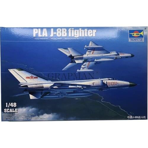 1:48 Chinese Air Force J-8B Fighter Aircraft Assembly Model Aeromodelling Toys