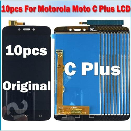 10pcs Original LCD Digitizer For Motorola Moto C Plus XT1721 XT1723 XT1724 LCD Display Touch Screen For Moto C Plus LCD Screen