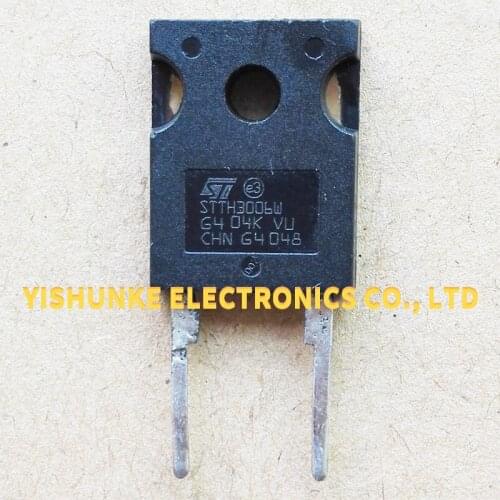 10Pcs STTH3006W STTH3002W TO-247 30A 600V/200V Ultrafast high voltage rectifier