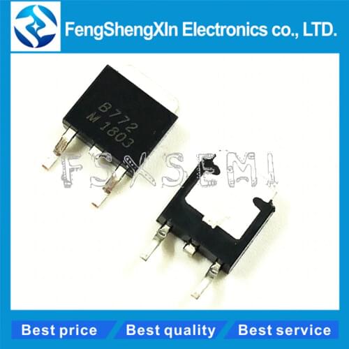 100pcs/lot 2SB772M B772M 2SB772 B772 TO252 SMD transistor PNP 3A