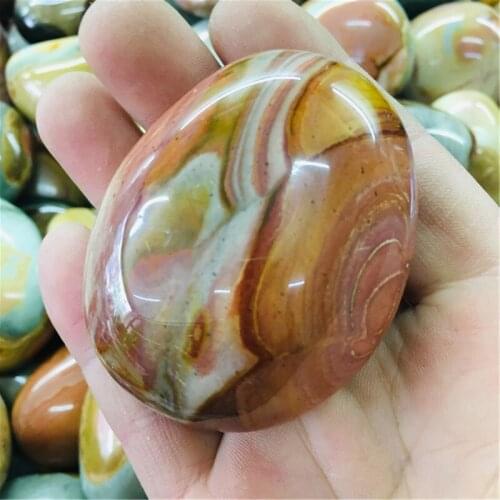 160g natural crystal ocean stone playing stone, stone rolling palm stone treatment 1pcs