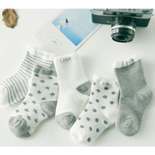 2017 5pairs/lot baby girls kids cotton children sock C-ZJ583