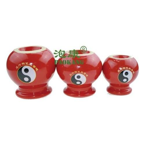 3 Cups Ceramic Massage Body Cupping Medical Chinese Vacuum Therapy Anti-cellulite Set Kit Health Care