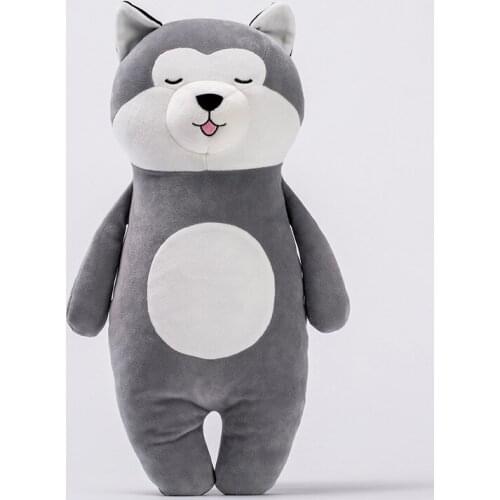 48cm Creative Standing Husky Shiba Plush Toys Soft Cartoon Dog Stuffed Plush Sleeping Pillow Animals for Girls Christmas Gift