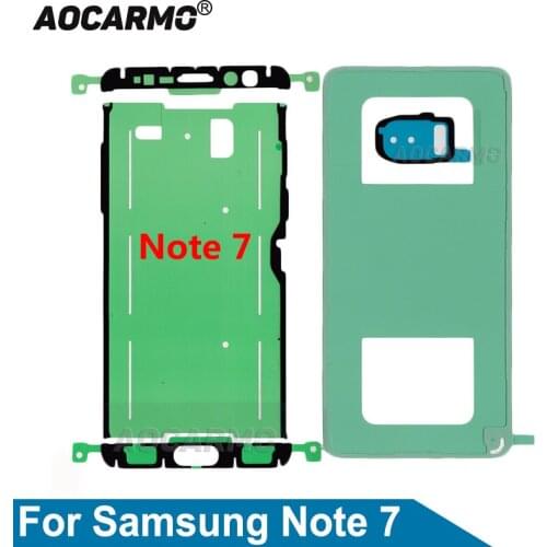 Aocarmo For Samsung Galaxy Note 7 Full Set Adhesive LCD Screen Tape Back Cover Frame Camera Lens Waterproof Sticker Replacement