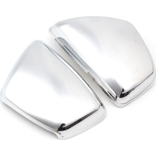 Motorcycle Chrome Battery Side Fairing Cover Protection Guard L&R Side For Yamaha XV700 750 1000 1100 Virago 1984-Up