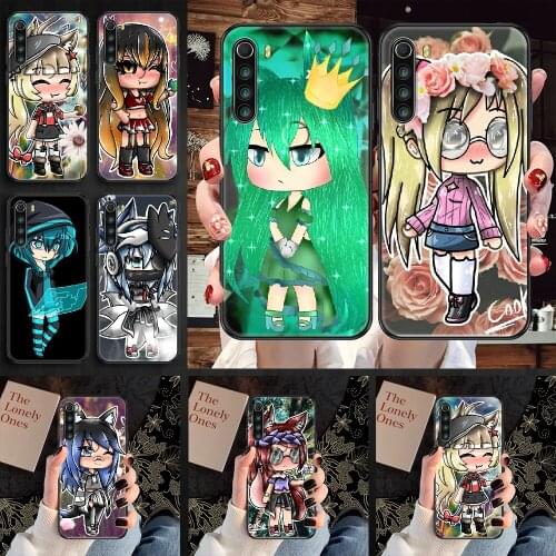 Social Game Gacha Life Phone case For Xiaomi Redmi Note 7 7A 8 8T 9 9A 9S 10 K30 Pro Ultra black tpu waterproof soft cell cover