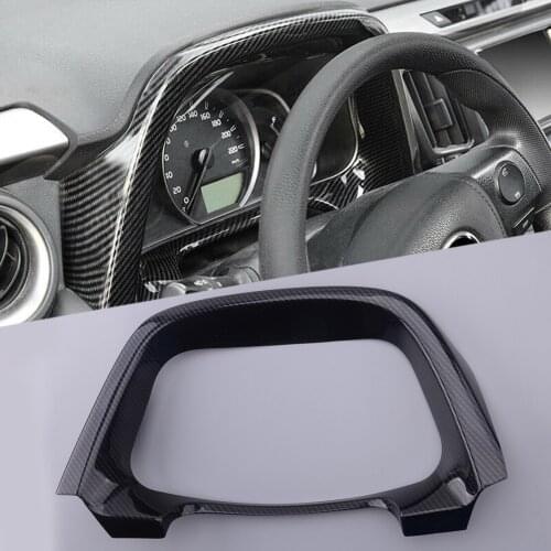 DWCX Interior Dashboard Decorative Frame Trim Moulding Plastic Fit For Toyota RAV4 2016 2017 2018