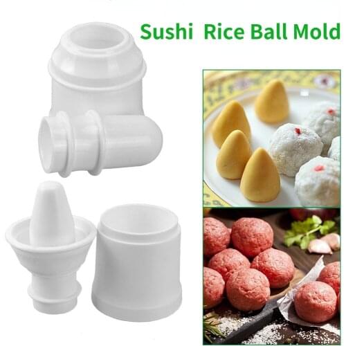 Rice ball mold Reusable sushi tools Rice Ball Press Maker Kitchen Meat Balls Molds Handmade Bento Tools cocina gadget conjuntos