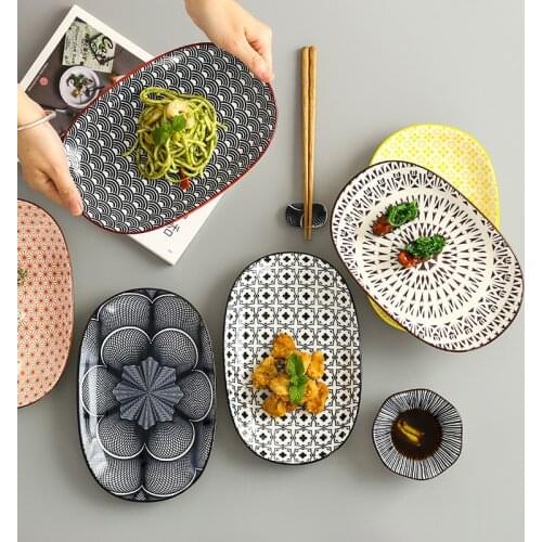 Per uso domestico 10 pollici Dan A Forma di Cena Piatti Sottosmalto Ceramica Bistecca Piastra Spuntino Cucina Semplice