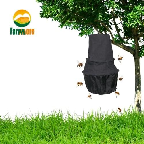 Lure Bee Cage 3 Layers Canvas Fabric Wild Bee Catching Device Beekeeper Tools Portable Wild Bucket Cage Beekeeping Equipment