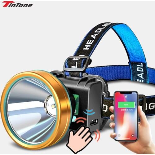 20000LM LED Headlamp Powerful Headlight USB Rechargeable Battery Built-in Flashlight Torch Hunting Fishing Lighting