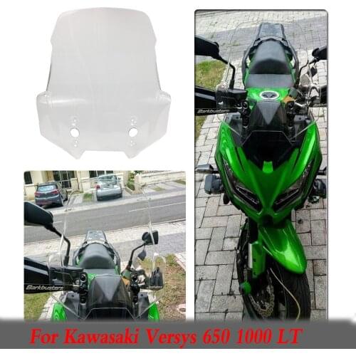 Motorcycle Accessories For Kawasaki Versys 650 1000 LT Wind Deflectors Windscreen Windshield 2021 2020 2018 2016 2014 2013 2012