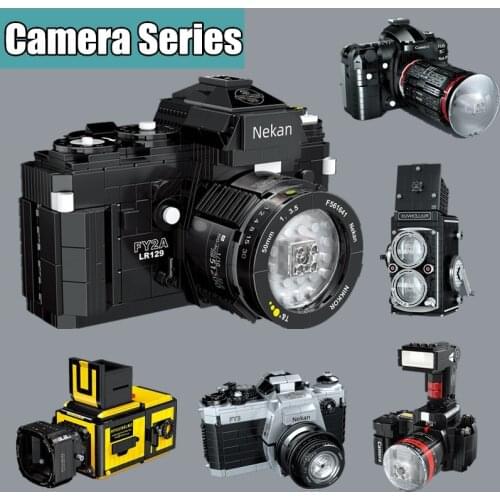 New Ideas City Creative Technical Digital Camera Building Block Creator MOC Model DIY Bricks Educational lepining Toys Christmas