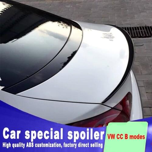 New design for Volkswagen VW CC B model 2009 to 2017 Wind blade high quality spoiler by white black color primer paint spoilers