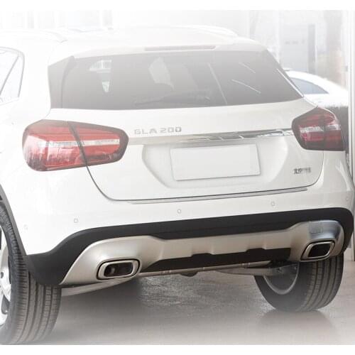 OE1568851400 Auto Abs Chrome Rear Bumper Guard Trim Strips For Mercedes Benz GLA200 GLA220 GLA260 2017-2019