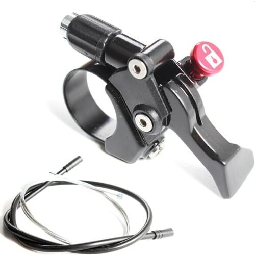 MTB Mountain Bike Bicycle Front Fork Remote Lockout Levers Switch with Cable Bike Accessories Bike Bicycle Front Fork Remote