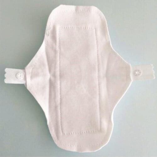 3 Pcs/lot Thin Reusable Menstrual Cloth Sanitary Pad Washable Waterproof Panty Liners White Pads for Women Feminine Hygiene