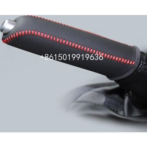 Hand sewn leather hand brake sleeve for Mazda CX-5 Mazda 3