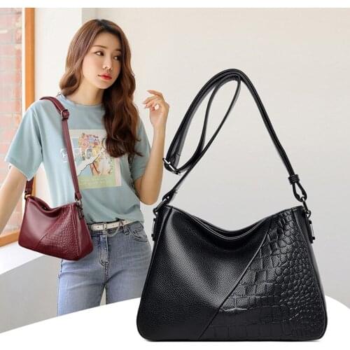 Designer Luxury Handbags 2021 New Vintage Soft Leather Tote Bags For Women Multi-pocket Shoulder Messenger Bags High quality Sac